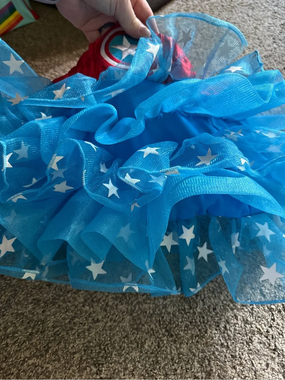 Marvel Blue Star Tutu Skirt with Red Waistband - Picture 5 of 5